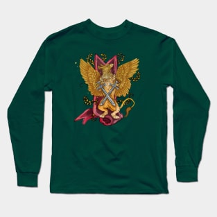 Mystic Gryphon with Swords Long Sleeve T-Shirt